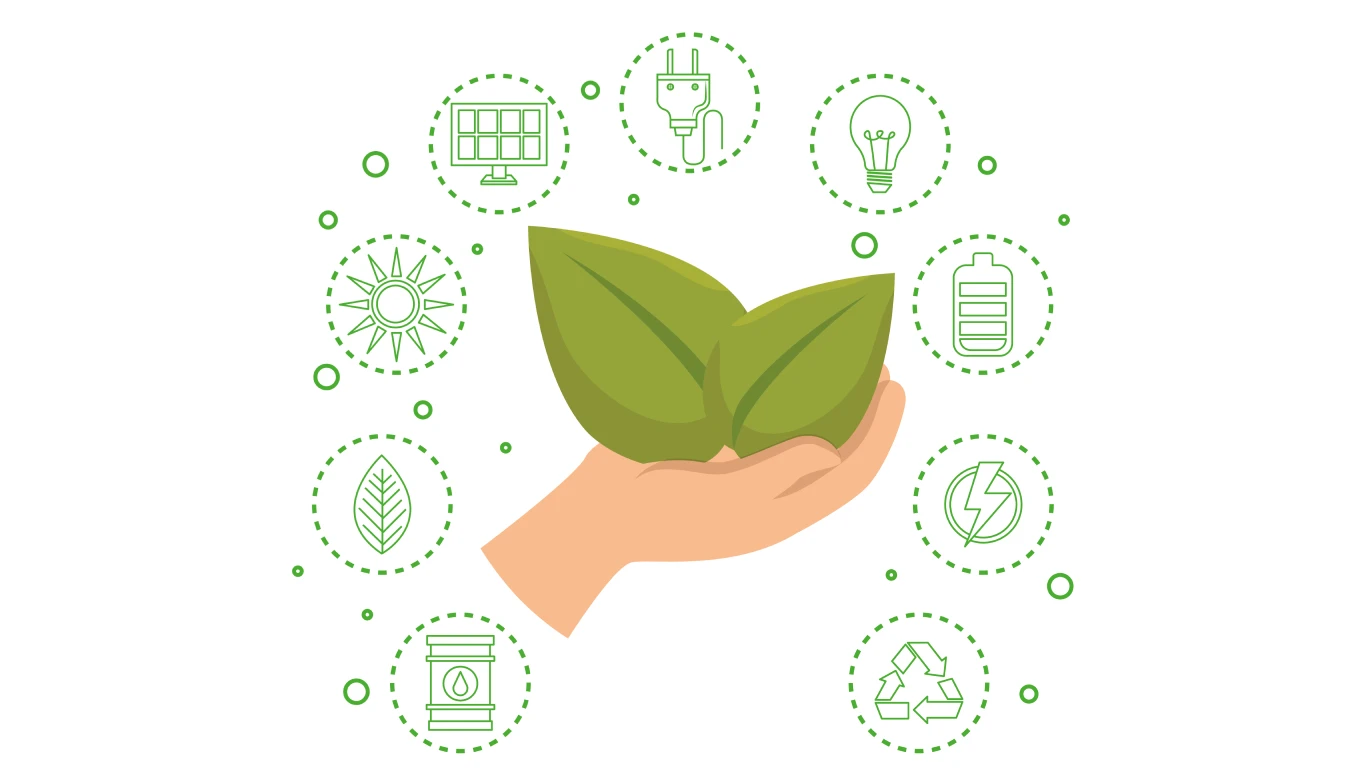 Eco-friendly green cleaning or environment-friendly service