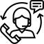 Customer service support representative icon