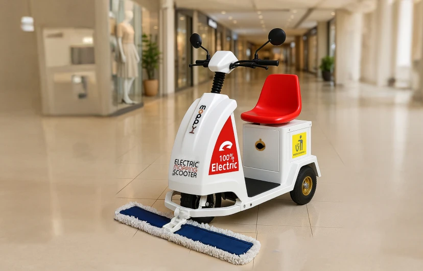 Moppy floor cleaning machine