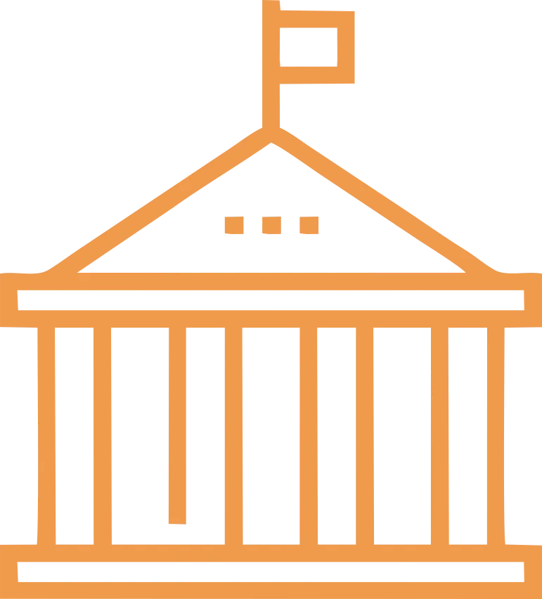 Municipal or government services icon