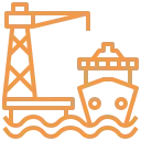 Port or harbor icon